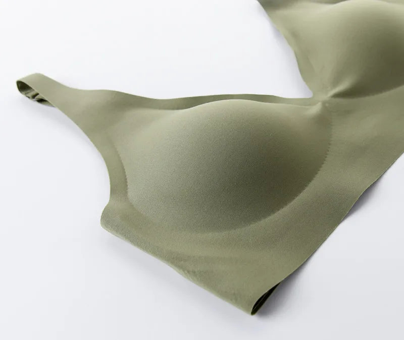 LUZAANA Seamless Wire Free Brassiere Adjustable Wireless Bras Women Underwear Female Push Up Padded