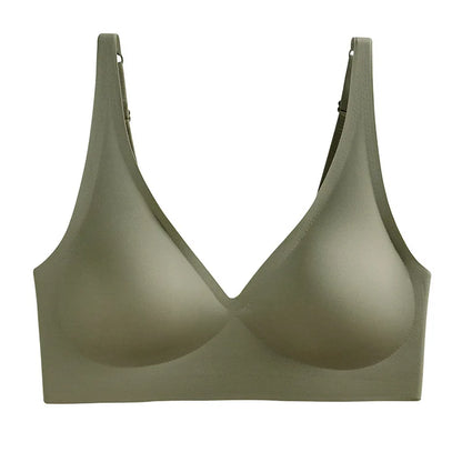 LUZAANA Seamless Wire Free Brassiere Adjustable Wireless Bras Women Underwear Female Push Up Padded