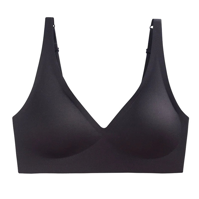 LUZAANA Seamless Wire Free Brassiere Adjustable Wireless Bras Women Underwear Female Push Up Padded