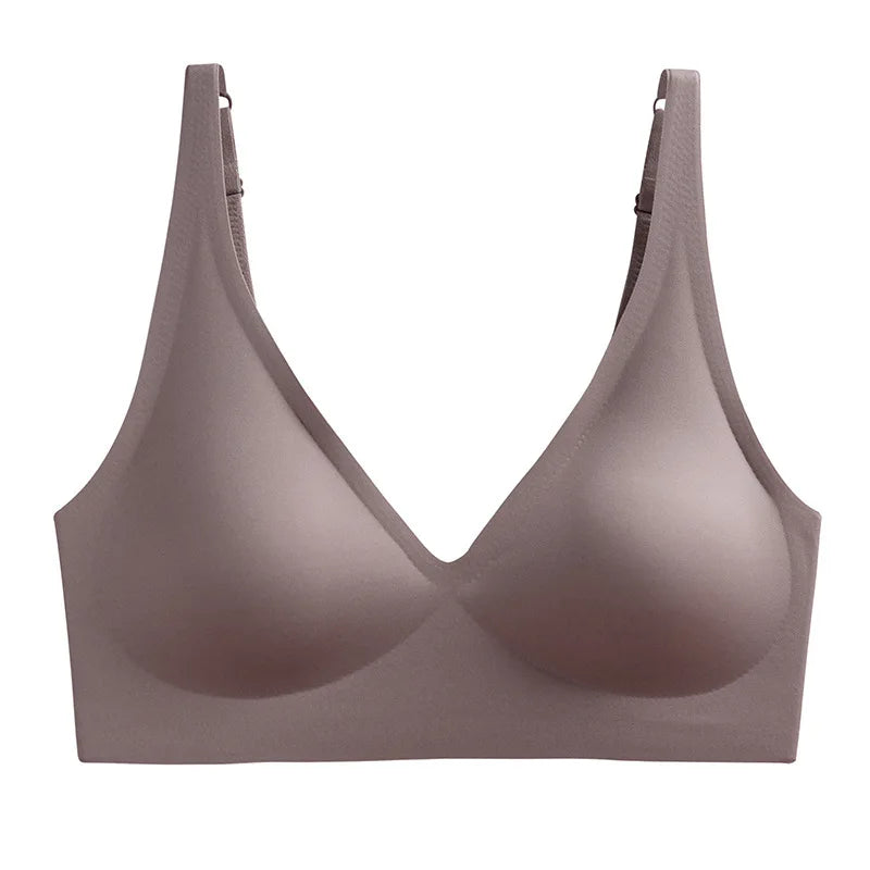 LUZAANA Seamless Wire Free Brassiere Adjustable Wireless Bras Women Underwear Female Push Up Padded